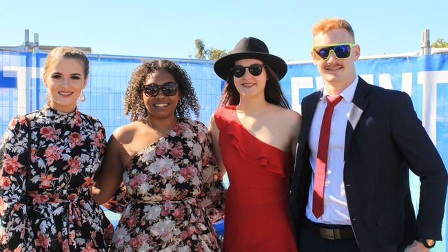 POP UP POLO BUNDABERG 2021: Zachary Vellacott, Taylah Currie, Grace Eggmolesse and Mariah Armitage at the polo.