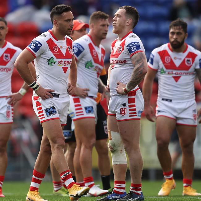 The Dragons are the sad punchline in rugby league’s newest joke. Picture: Brett Costello