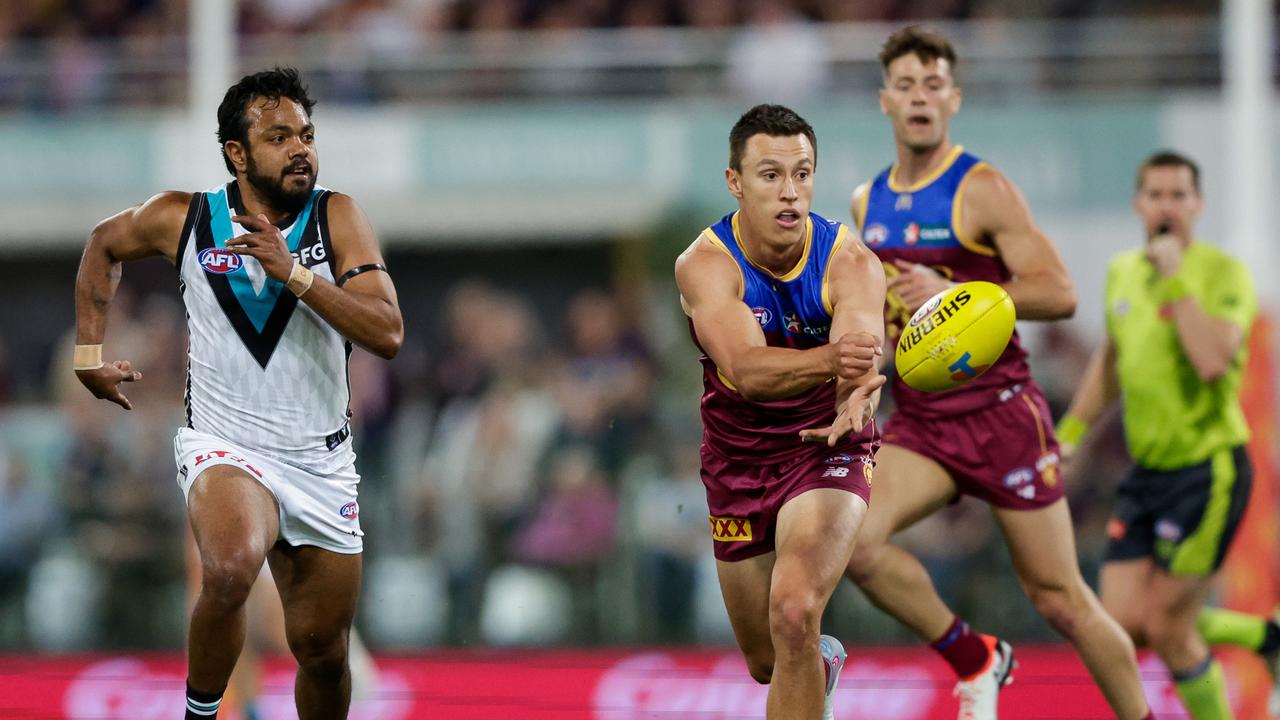 Hugh McCluggage had 26 disposals against the Power. Picture: Russell Freeman/AFL Photos