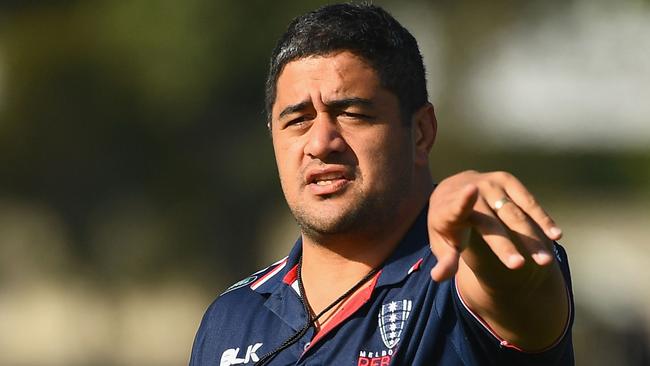 Melbourne Rebels backs coach Morgan Turinui. Picture: Getty Images