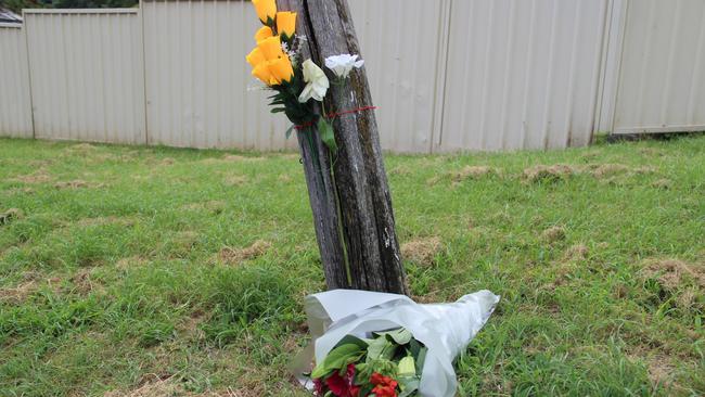 Flowers have been laid at the scene of Shannon Faux’s death.