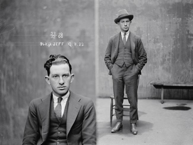 Phil 'The Jew" Jeffs was a notorious Sydney criminal in the 1920s and 30s. Picture from Underworld: Mugshots of the Roaring Twenties at Museum of Sydney. Images © NSW Police Forensic Photographic Archive, Sydney Living Museums