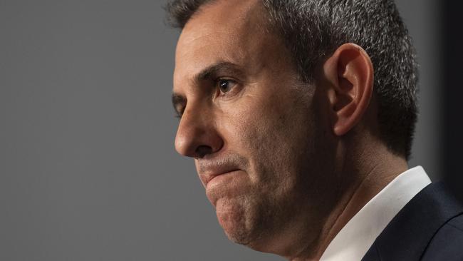 Jim Chalmers has done well to maintain Labor’s economic credentials. But this could be destroyed in a heartbeat if the government appears to be having a fight with the central bank. Picture: Martin Ollman