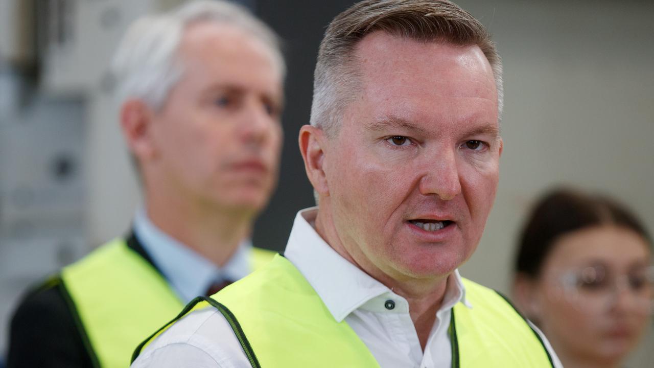 Labor Minister Chris Bowen says EV owners will be able to power their houses using cars soon. Picture: NewsWire / Nikki Short