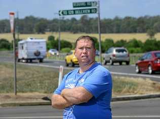 Scott Sandford of Laidley has concerns over the safety of the Warrego Highway. Picture: David Nielsen