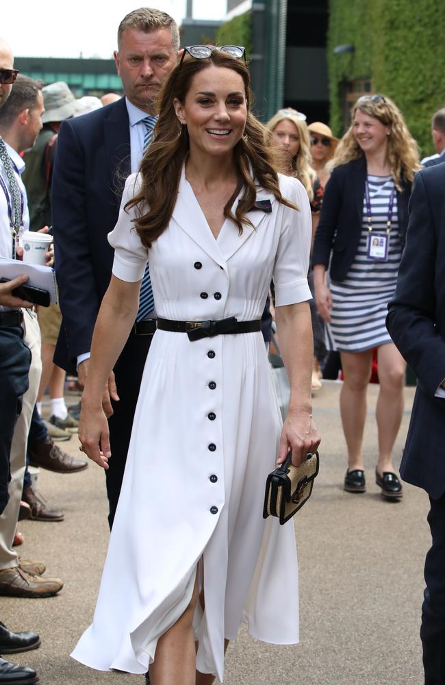 The Duchess of Cambridge makes her way into Wimbledon. Picture: Ella Pellegrini