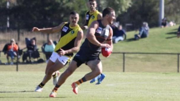 Matt Quigley in action for Gisborne Giants. Picture: Lissa Hall