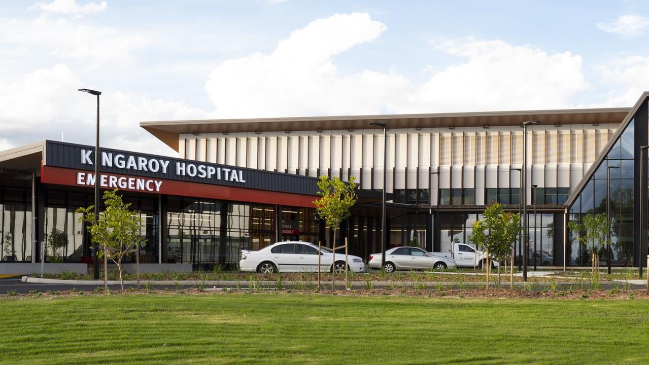 A man has been shot by police at Kingaroy Hospital on Friday night.