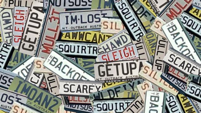 The Territory is home to hundreds of funny, personalised number plates.