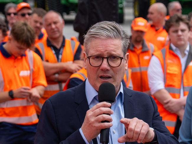 Keir Starmer launches Labour's green investment plans at the Port of Southampton. Picture: Getty Images