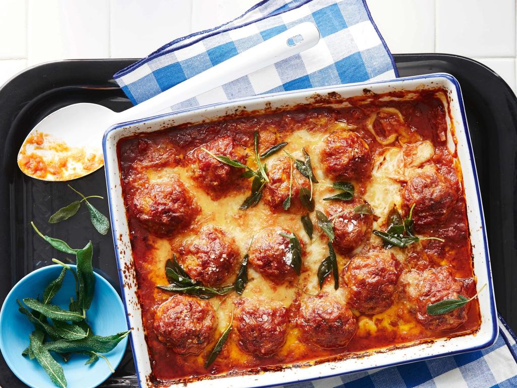 Meatball saltimbocca.