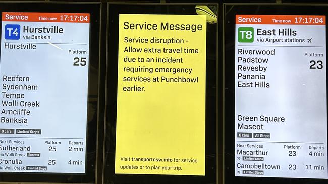 Sydney’s train network has been thrown into chaos.