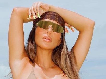 Kim Kardashian posts bikini pics ahead of 40th birthday. Picture: kimkardashian/Instagram