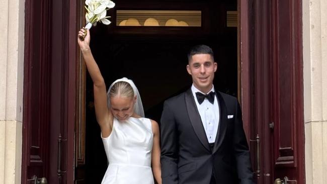 Claudia Piva and Adam Cerra married on Saturday