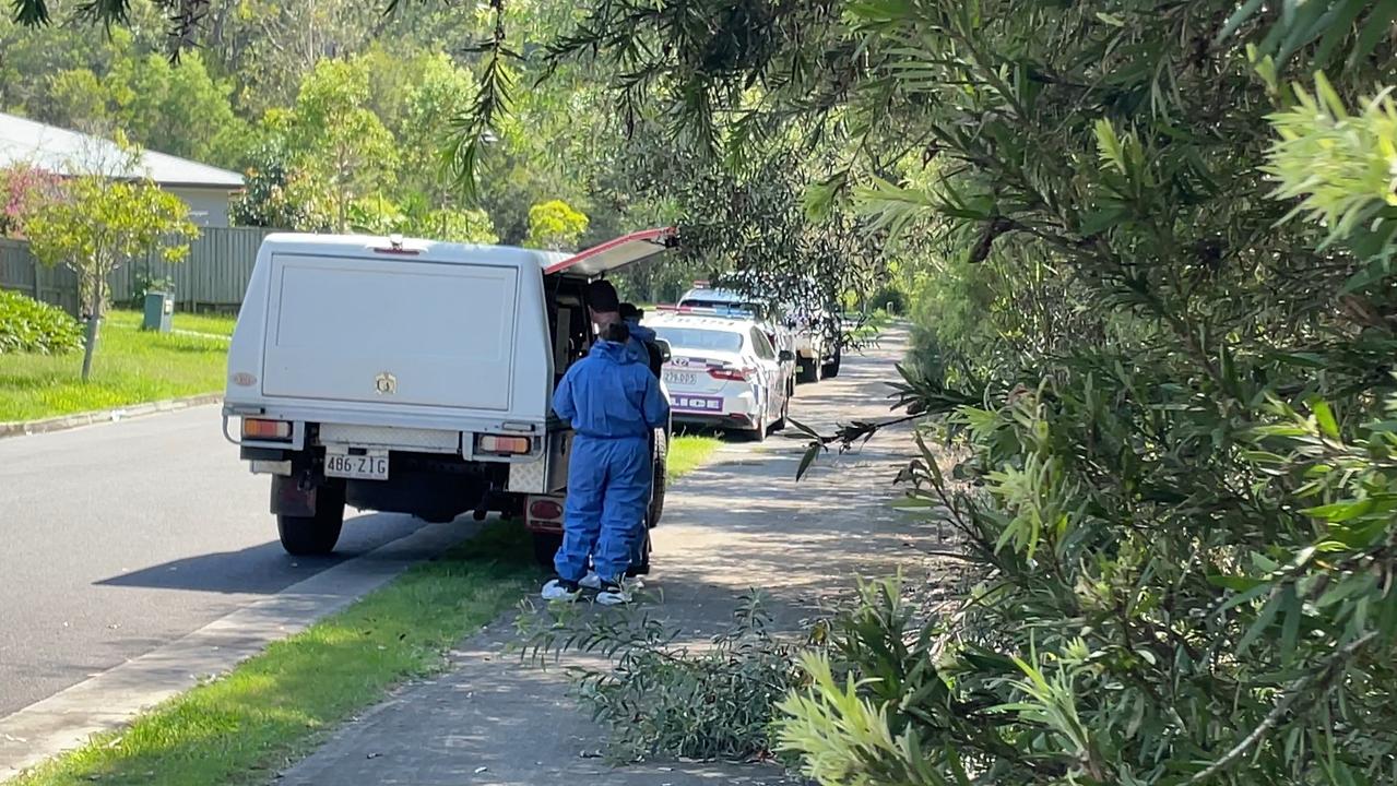 The crime scene at Cirrus Way East, Coomera. Picture: Charlton Hart