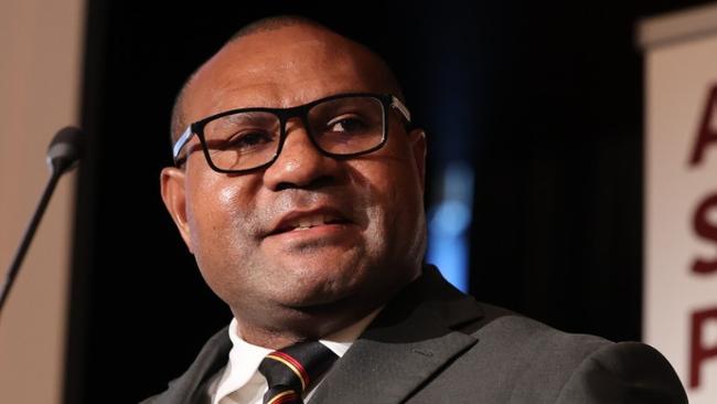 PNG Defence Minister Billy Joseph at the 2025 ASPI Defence Conference in Canberra on Wednesday. Picture: Australian Strategic Policy Institute