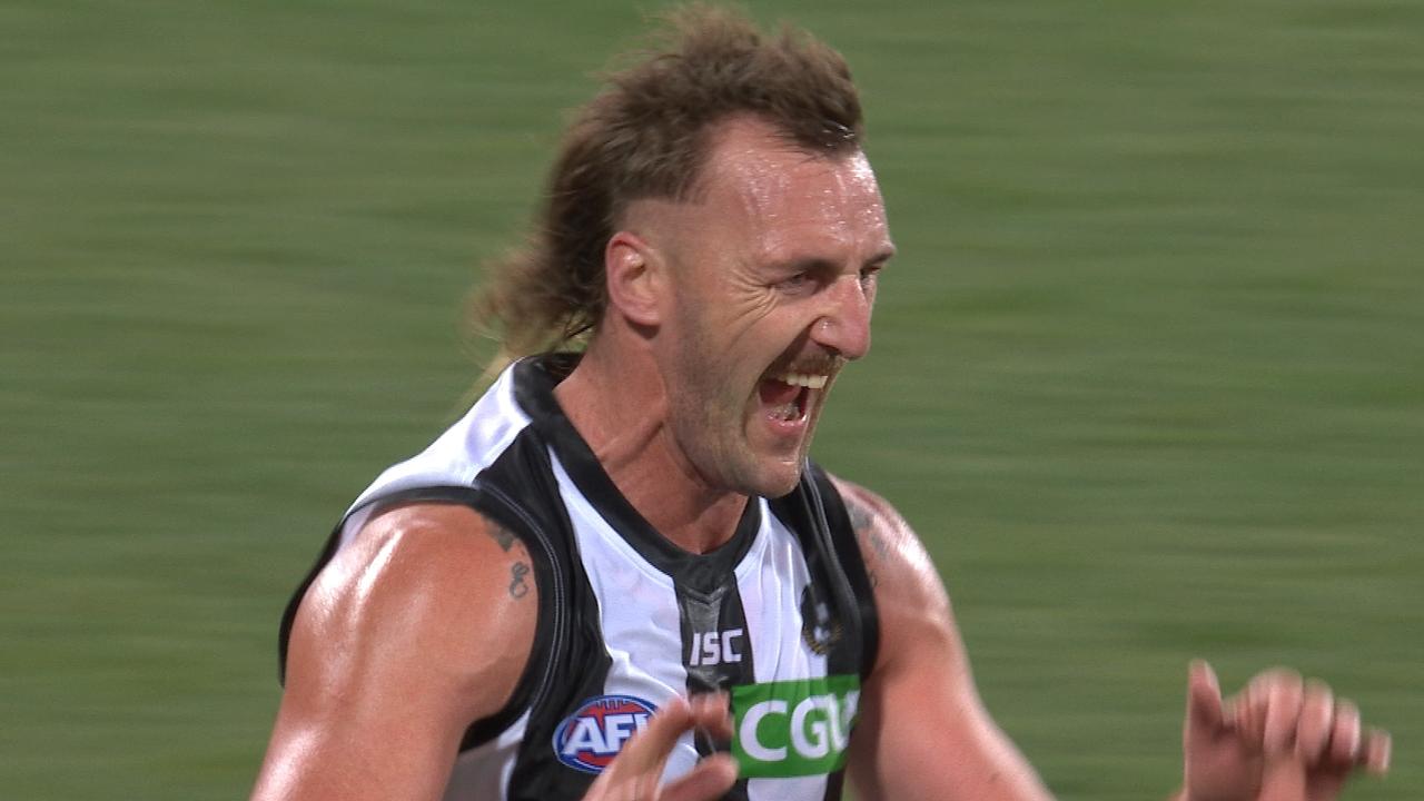 Afl 2020 Lynden Dunn Goal Video Return Collingwood Vs Adelaide Celebration Great Moment Mullet