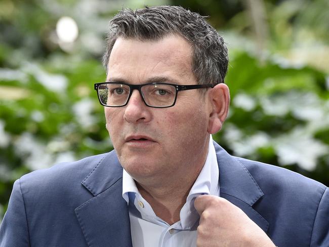 MELBOURNE, AUSTRALIA - NewsWire Photos AUGUST 23, 2022: Victorian Premier Daniel Andrews speaks to the media after touring the Austin Hospital in Melbourne. Picture: NCA NewsWire / Andrew Henshaw - POOL via NCA NewsWire