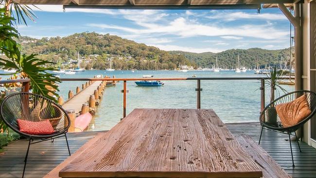 The view from the balcony of Kristina Keneally’s home on Scotland Island.