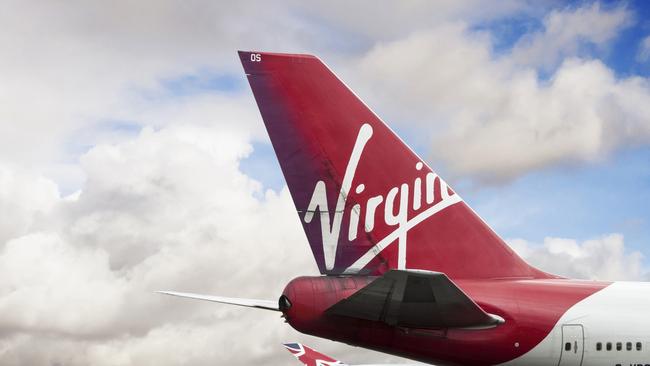 Richard Branson addressed staff at a Virgin function in Australia. Picture: EdithRum