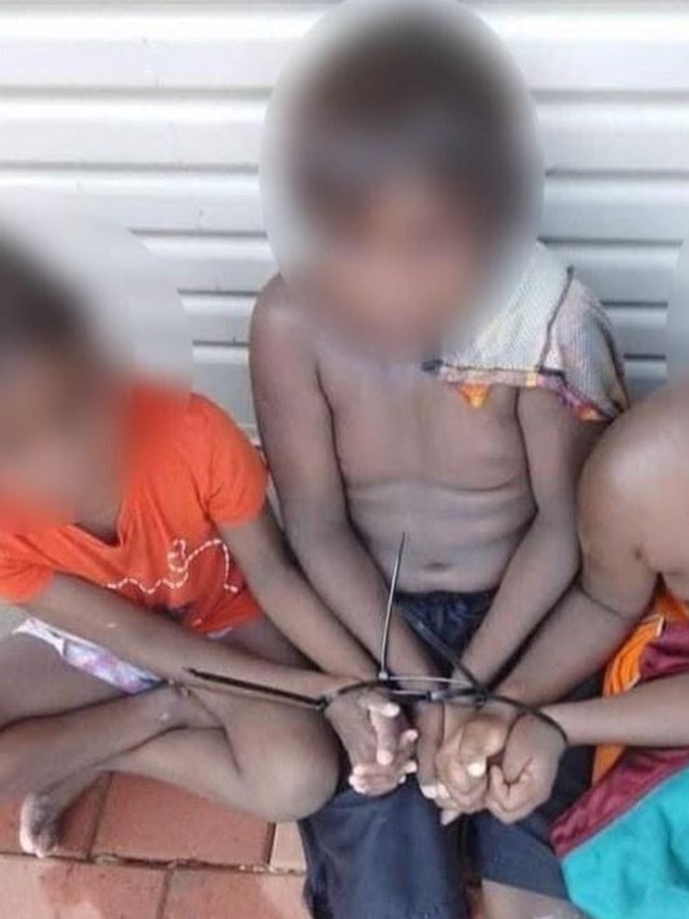 Three children were allegedly restrained with cable-ties by a 45-year-old man after swimming in a pool without the owner’s permission. Picture: Instagram