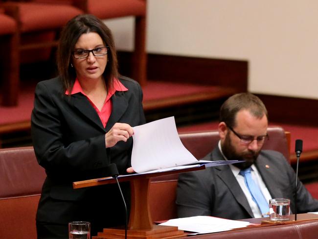 Getting the help she needs: Tasmanian Independent Senator Jacqui Lambie. Picture: Supplied