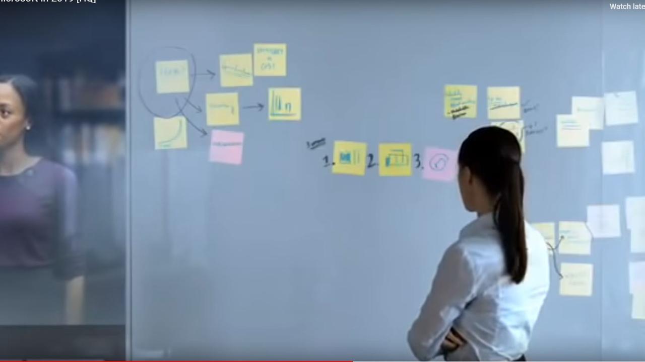 Imagine a world where we could have post its on a wall.