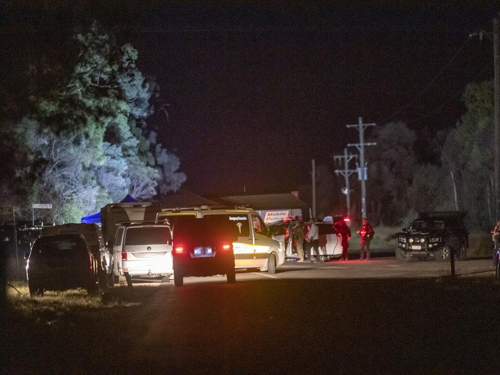 Police search the area around Joseph's Road and the Tara-Chinchilla Road. Picture: Nev Madsen