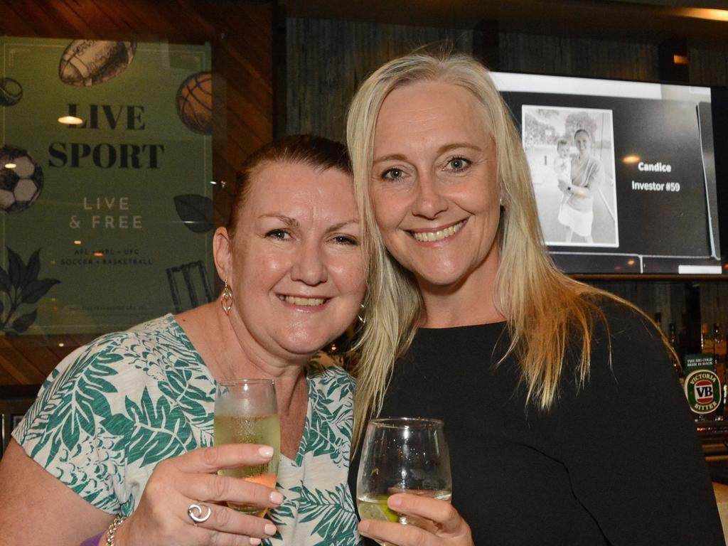 Kellie Turner and Victoria Richardson at the launch of Eggy at Burleigh Heads Hotel, Burleigh. Picture: Regina King.