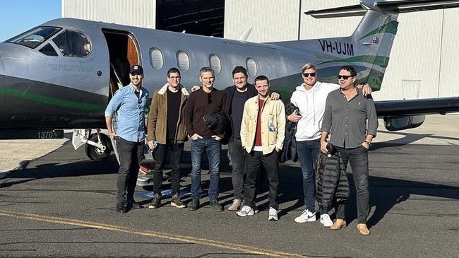 Nick Riewoldt hand-picked a group of friends for a trip to Cobram Estate.