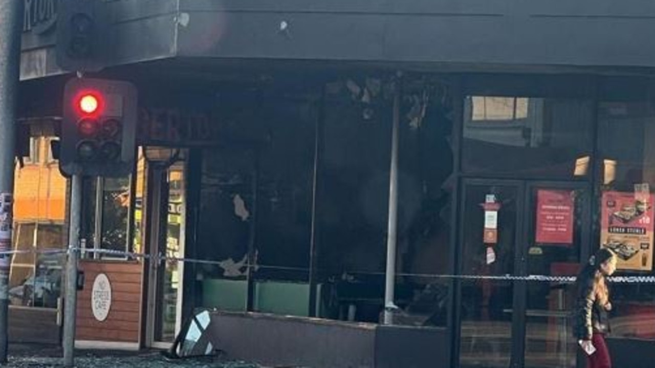 Emergency services were called to the scene of a fire at Burgertory at about 4.30am on Friday, November 10. Picture: Supplied