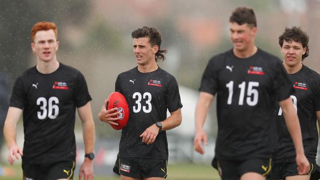 Victorian draft prospects took to the field for the last time ahead of the draft. Picture: Michael Willson/AFL Photos via Getty Images