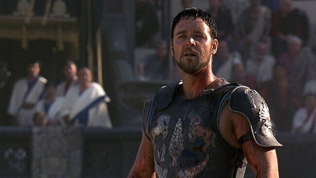 Russell Crowe in the movie Gladiator.