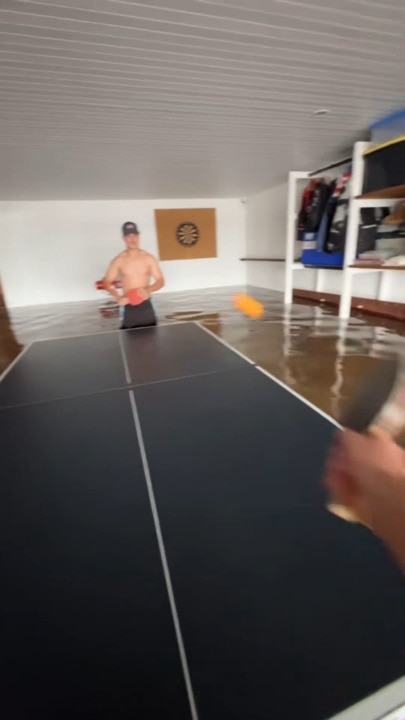 Table tennis after floods