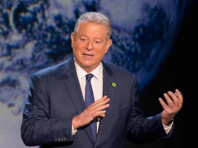 Al Gore giving his updated presentation in Houston, TX in An Inconvenient Sequel: Truth To Power from Paramount Pictures and Participant Media.