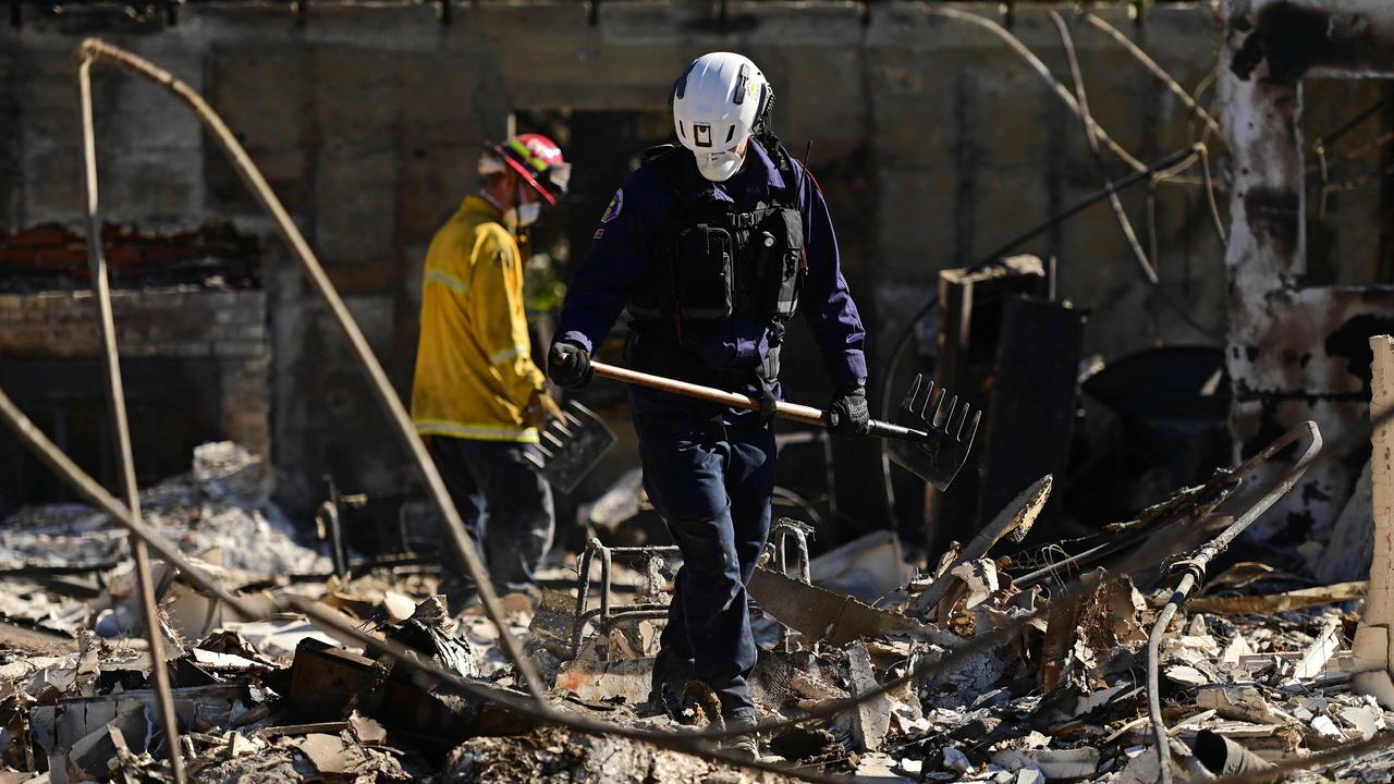 Los Angeles is battling against a tragedy that has killed at least 25 people and left many others injured and without homes. Picture: Agustin Paullier / AFP