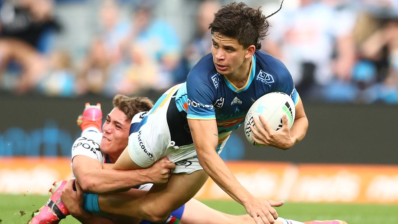 Jayden Campbell is set to stay at the Titans, but what position he’ll play remains to be seen. Picture: Getty Images