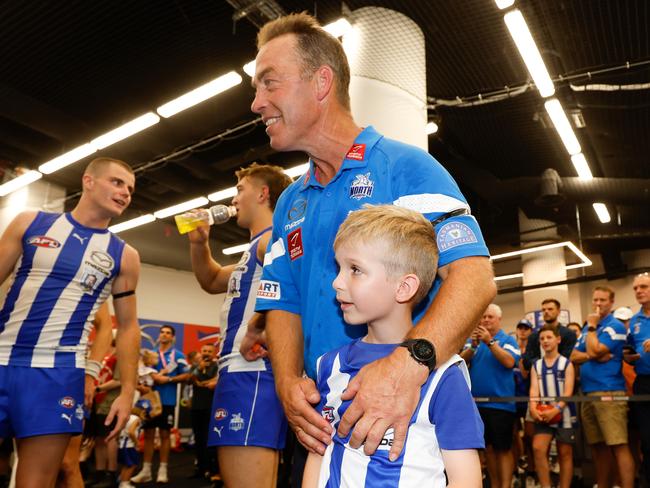 Simpkin has noticed a shift in leadership under four-time premiership coach Alastair Clarkson. Picture: Michael Willson/AFL Photos via Getty Images