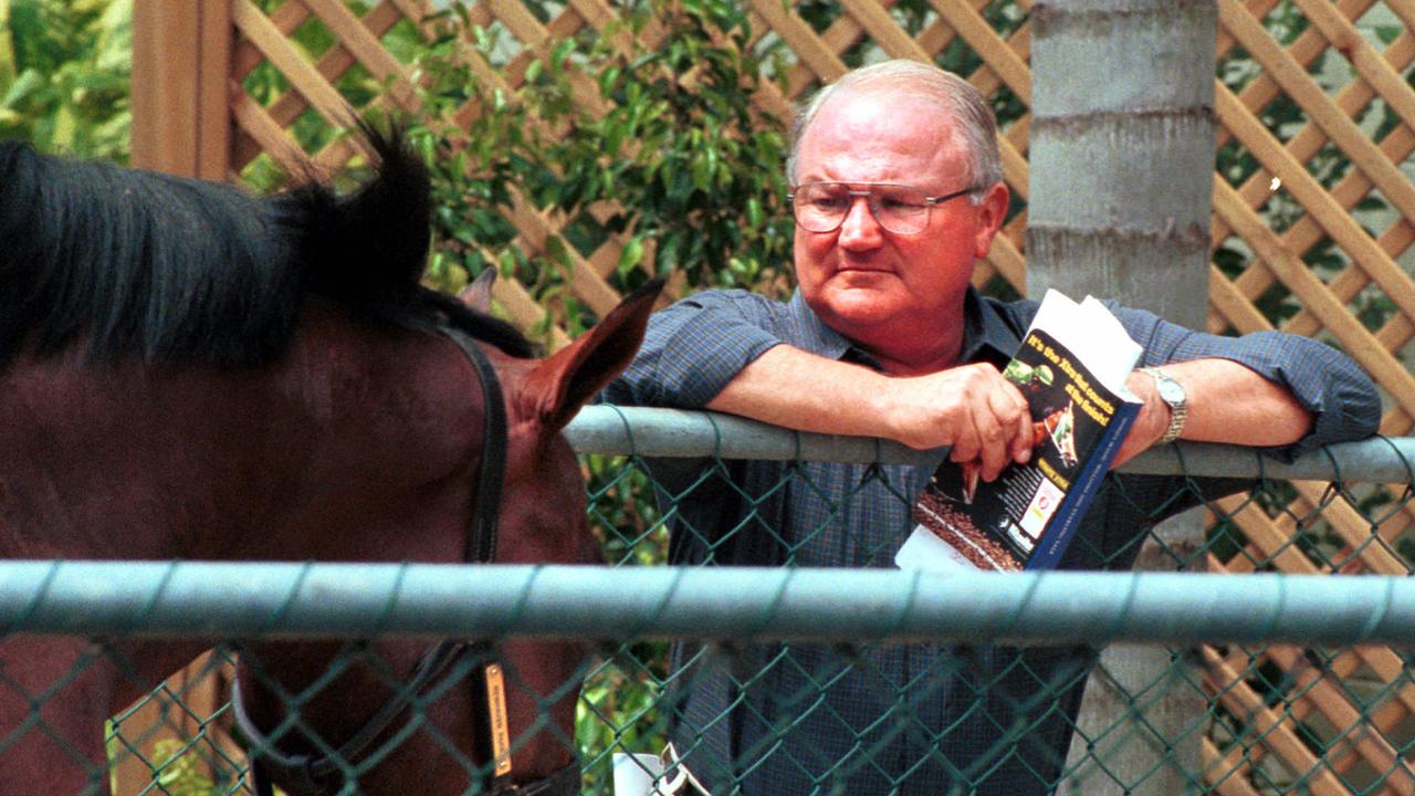 JANUARY 9, 2000 : Bloodstock agent Anton Koolman checks horses being shown at Magic Millions Bloodstock sale pn the Gold Coast 09/01/00. Pic Brian Condron.
  Turf