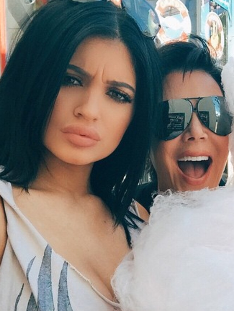 Kylie and Kris Jenner.  Picture:Instagram