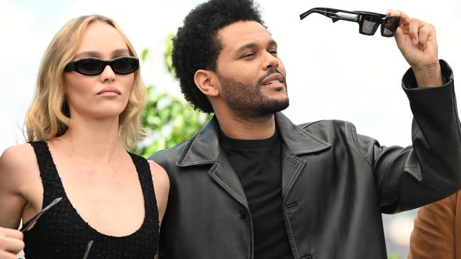 Lily-Rose Depp and Abel Tesfaye in Cannes last month.