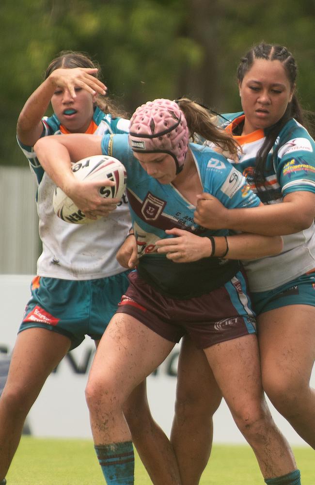 Cianna Faulkner Mackay Cutters vs. Northern Pride Harvey Norman U17's Saturday 15 February 2025 Picture:Michaela Harlow