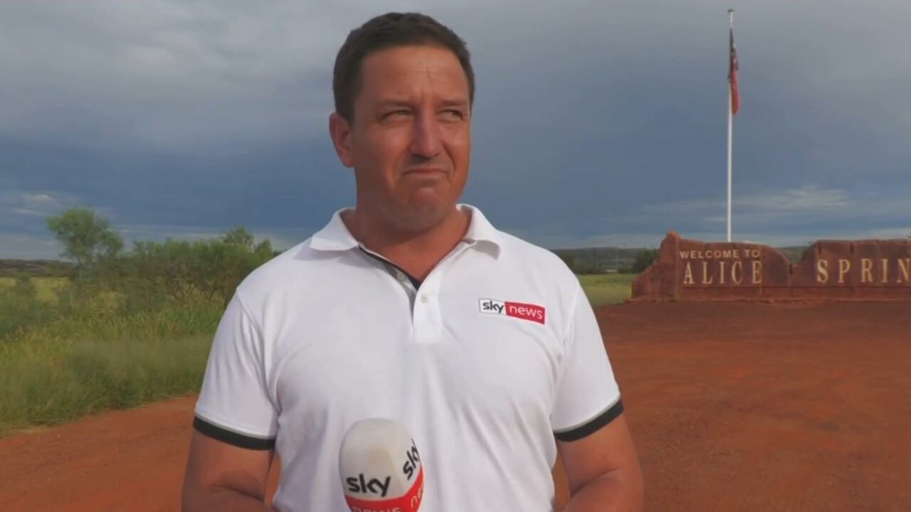 Sky News reporter gets emotional during coverage of Alice Springs violence