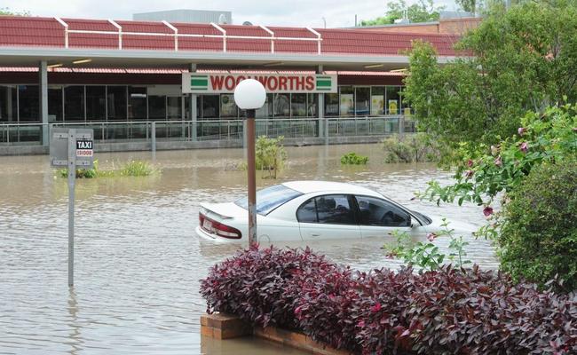 Company admits if there's another flood like the one we had in January, the Woolworths store will flood again. Picture: Robyne Cuerel