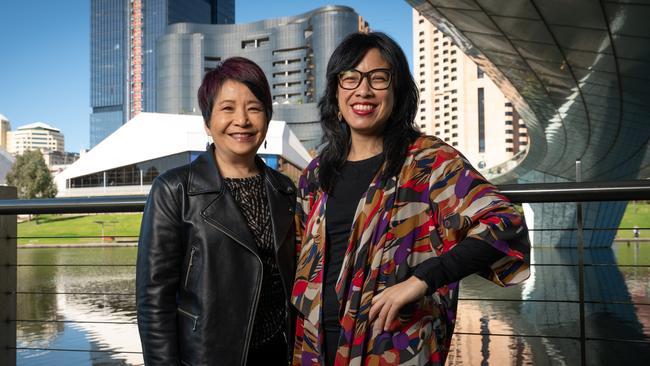 Outgoing OzAsia Festival artistic director Annette Shun Wah, left, with the event's new artistic and executive producer Joon-Yee Kwok. Picture: Naomi Jellicoe