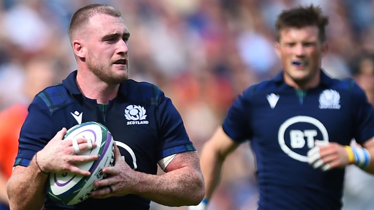 Stuart Hogg will be hoping to take Scotland to the top of the group. Picture: Andy Buchanan/AFP)