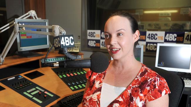 Mary Collier as 4BC breakfast show host.