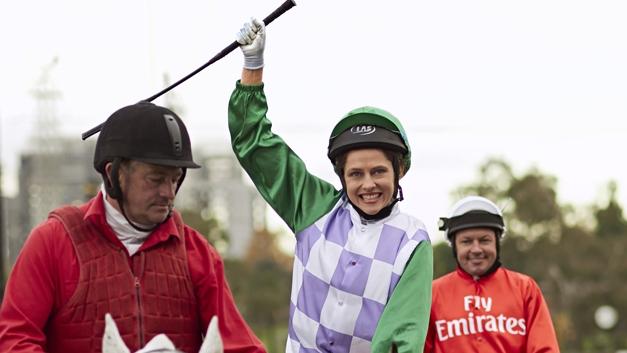 Scene from the movie Ride Like a Girl (2019).As a little girl, Michelle Payne dreams of the impossible: winning the Melbourne Cup — horse-racing's toughest two-mile race. The youngest of 10 children, Michelle is raised by single father Paddy. She leaves school at 15 to become a jockey and after early failures she finds her feet, but a family tragedy, followed by her own near fatal horse fall all but ends the dream. But with the love of her dad and her brother Stevie, Michelle will not give up.Picture: Supplied