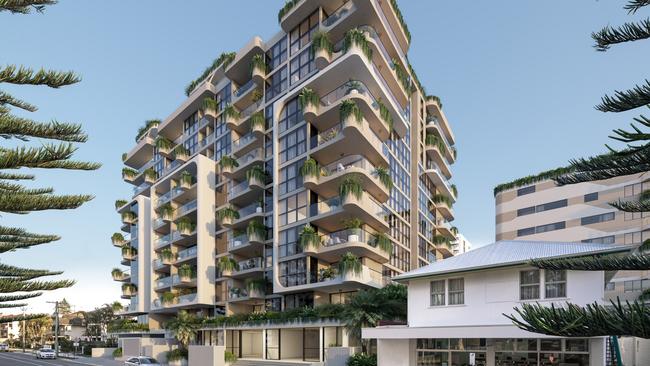 Artist impression of Esprit, the third tower planned for Coolangatta by developer Paul Gedoun's S &amp; S projects for a site on Boundary Street.