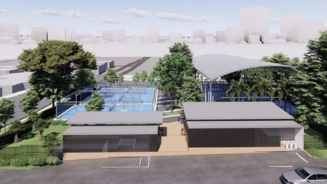 Another artist impression of the proposed outdoor padel courts. Picture: Hills Shire Council